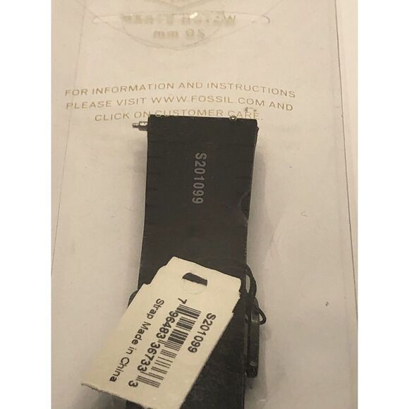 Fossil Watch Band Replacement 2 Piece In Packaging S201099 Green Rubber PY33 - Picture 7 of 10